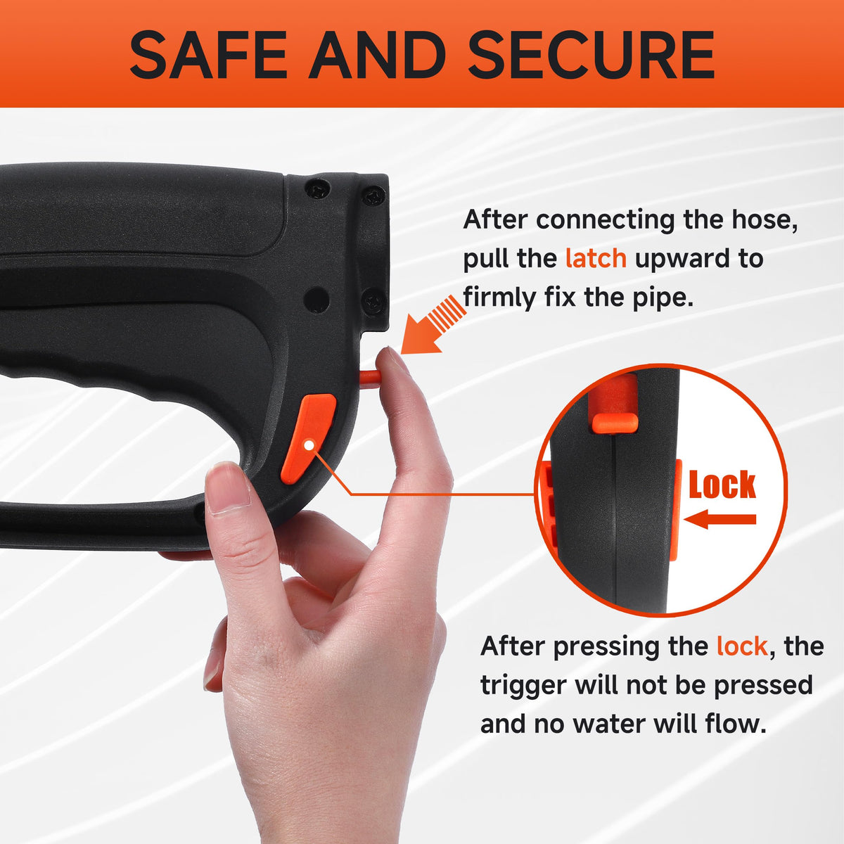 FIXFANS trigger lock enhances safety during operation
