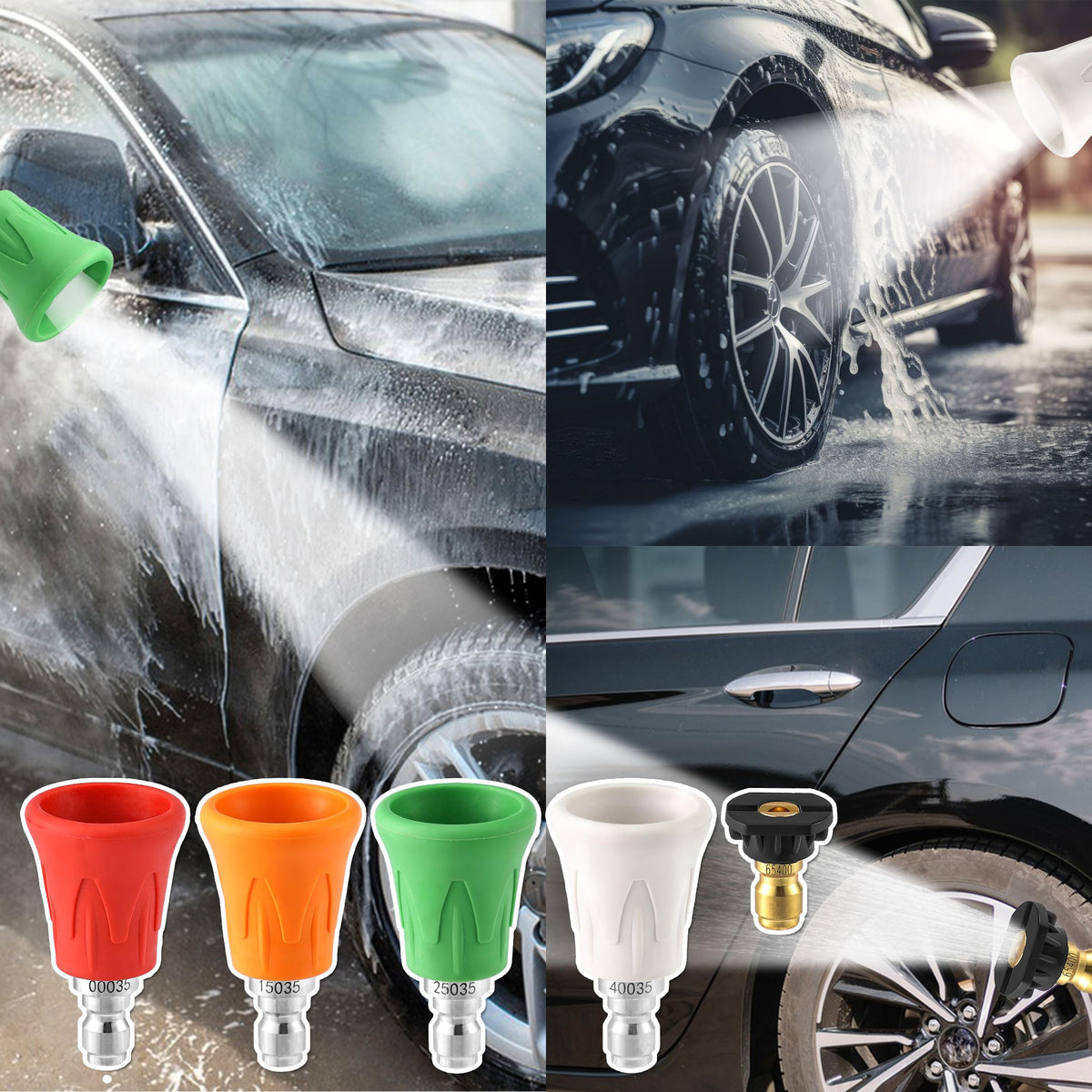 FIXFANS wide cleaning applications for cars, roofs, and driveways.
