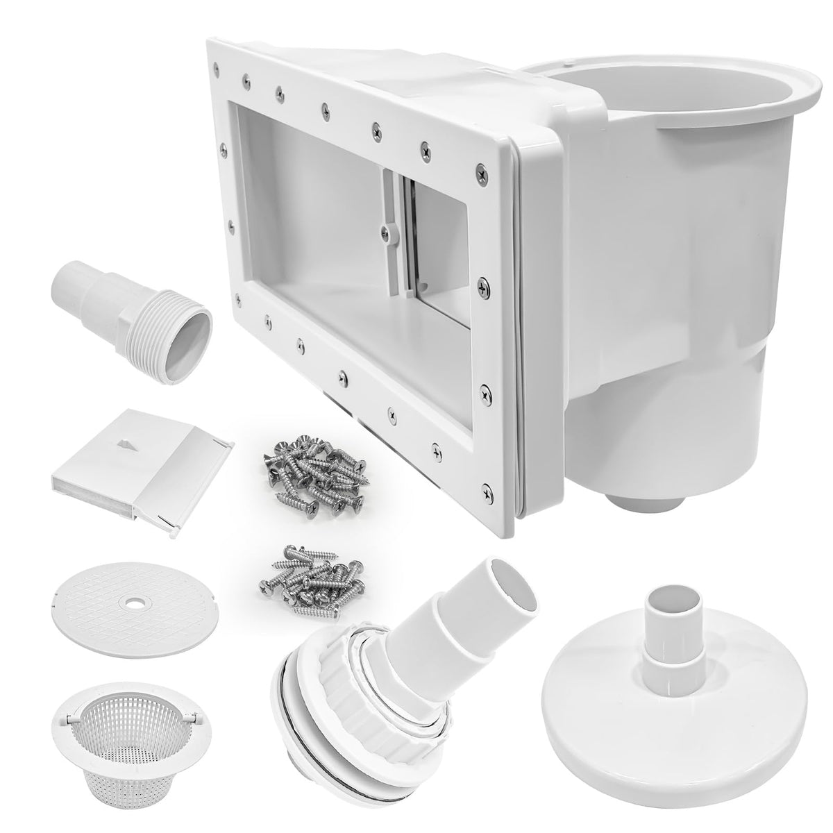 FixIdea skimmer kit exterior view showing wide-mouth opening for easy debris capture