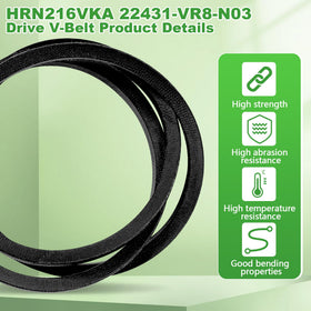 FixIdea drive belt for Honda HRN216VYA, detailed teeth view, reduces slippage risk.