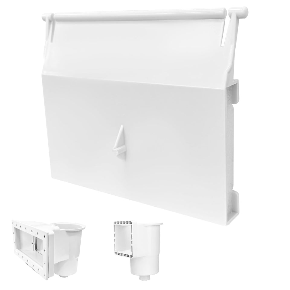 FixIdea SP1091 weir door flap on standard skimmer for debris control.