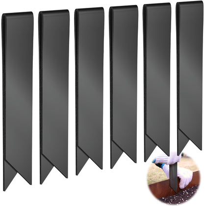 Fixirons 6 pack straight clip secures 6-8 inch edging for clean landscape lines