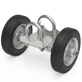Fixirons 6-inch rolling gate wheel carrier enables smooth gate movement.