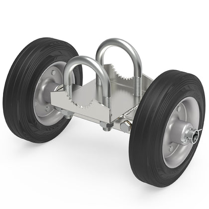 Fixirons 6-inch rolling gate wheel carrier enables smooth gate movement.
