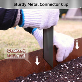 Fixirons galvanized steel clip weatherproof outdoor edging