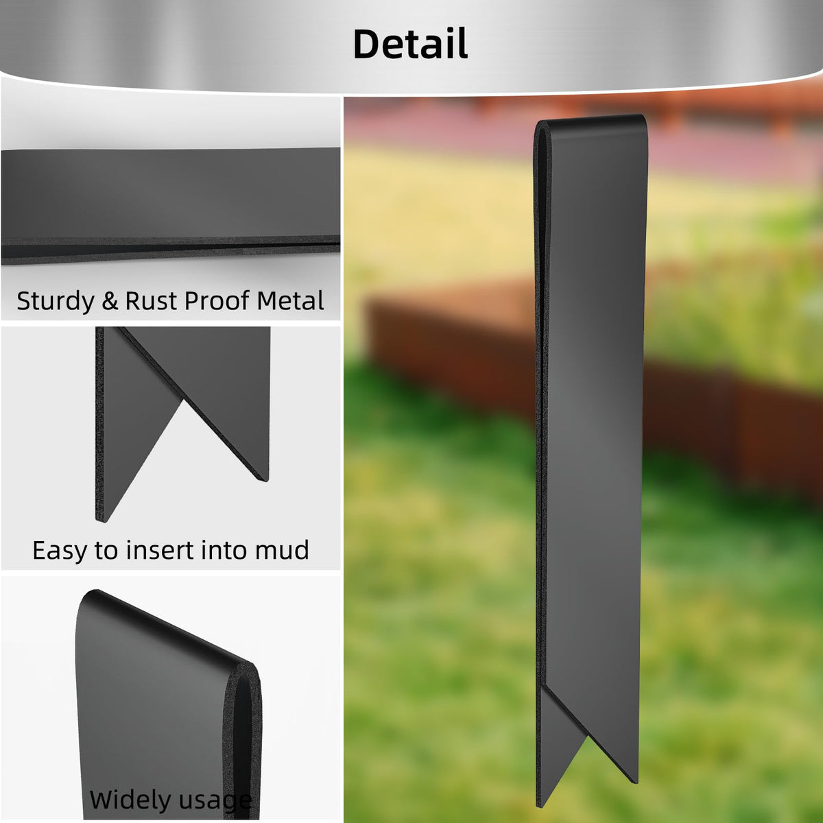 Fixirons garden border clip suitable for gardens trails and yards