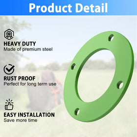 Green protective coating guards against scratches and moisture on the ring