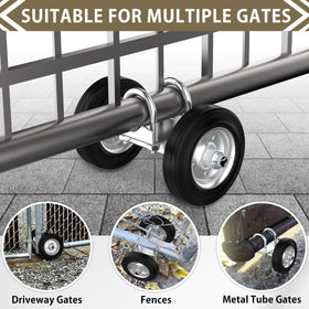 Fixirons heavy-duty steel construction ensures durable gate support.