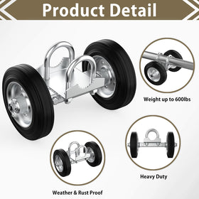 Fixirons rolling gate wheel supports heavy gates up to 600 lbs.