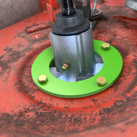 Kit includes bolts and square ruler for accurate mounting