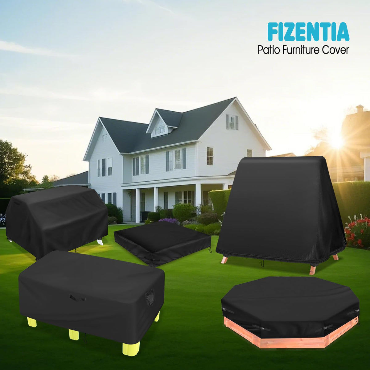 Side grab handles on Fizentia Swing Cover for easy installation and removal