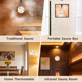 FIZZBOP sauna thermometer and hygrometer suitable for home and commercial spaces