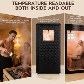 FIZZBOP hygrometer humidity scale displaying 0-100% for real-time comfort