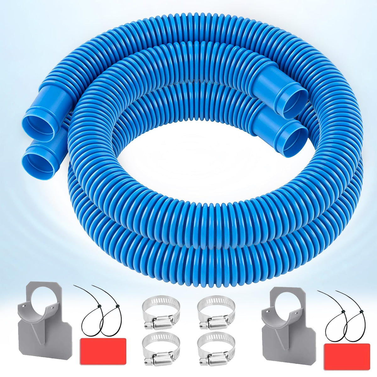FizzCove 1.25-inch pool hose, 41 inches, for easy pump-to-pool connections.