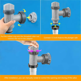 FizzCove valve step washers pack ready for quick installation