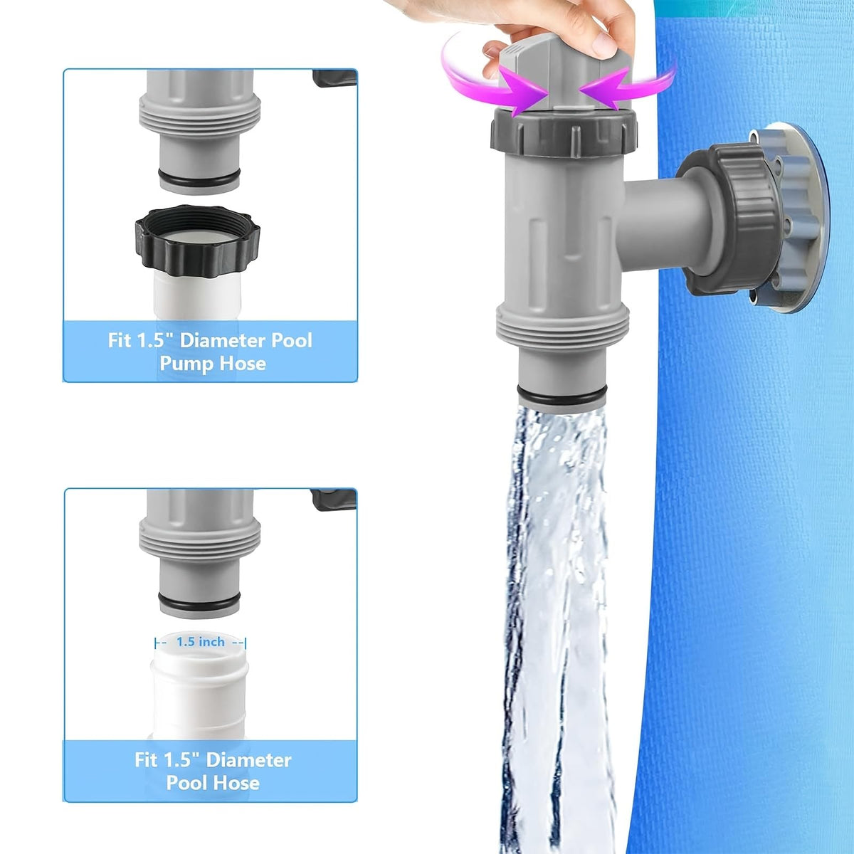 FizzCove UV-resistant plastic resists pool chemicals and weather