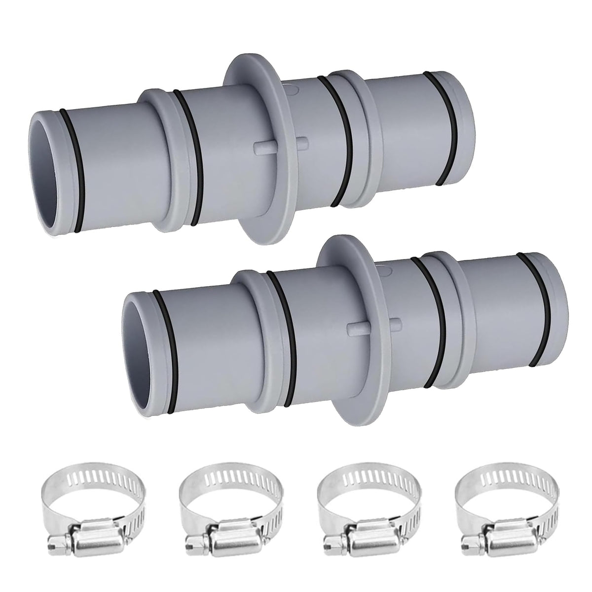 FizzCove universal adapter 4-pack visual demonstrates broad hose fit and quick setup.