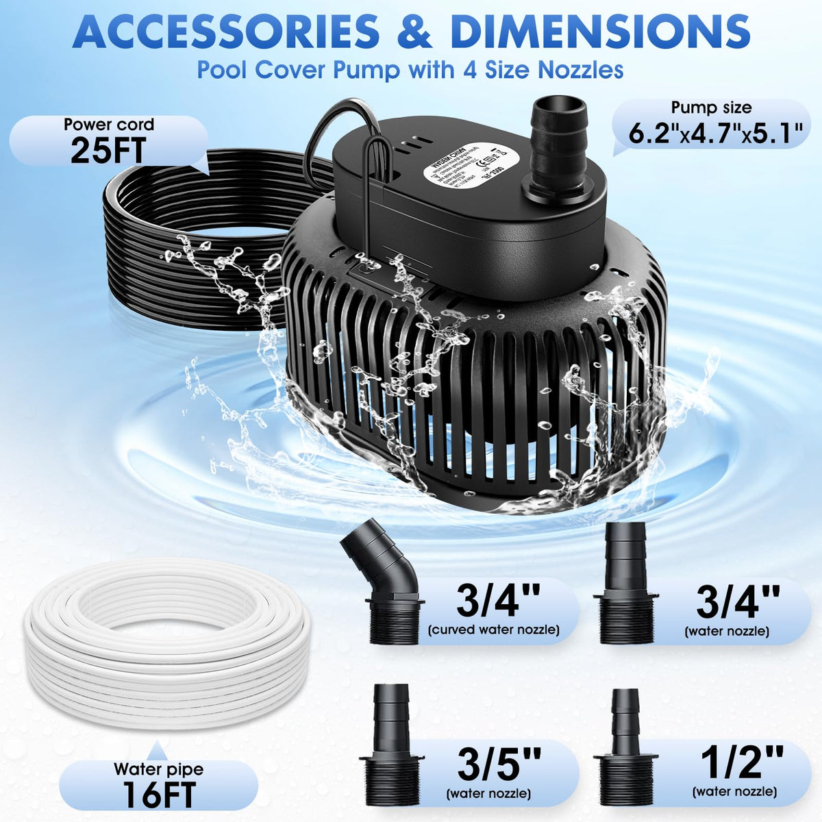 FizZeal pump with durable ABS shell for outdoor use.