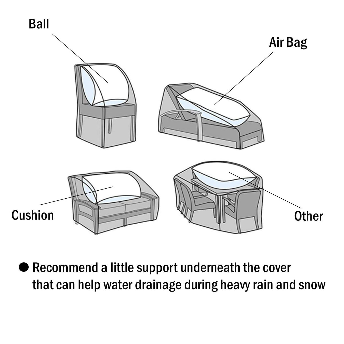 F&J Outdoors easy-clean surface cleans quickly after weather exposure.