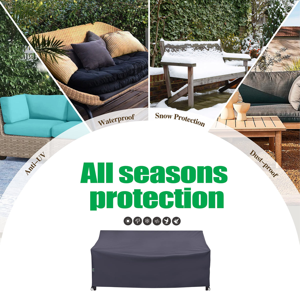 FJ Outdoors 87W 39D 36H cover fits L-shaped deep-seat sofas
