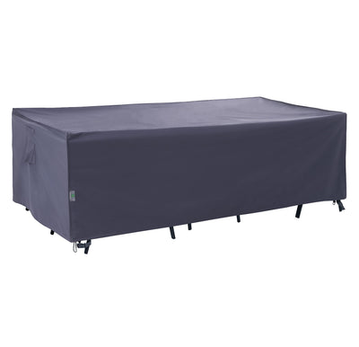 F&J Outdoors heavy-duty cover front view showing XL fit for large tables and chairs