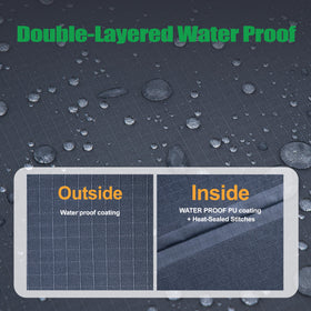 F&J Outdoors heavy-duty rip-stop fabric enhances durability for outdoor furniture.