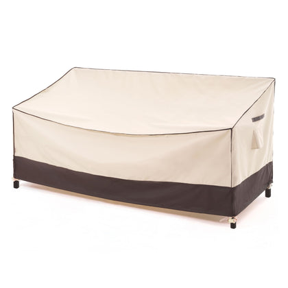 F&J Outdoors three-seater sofa cover protects an outdoor lounge from sun and rain.