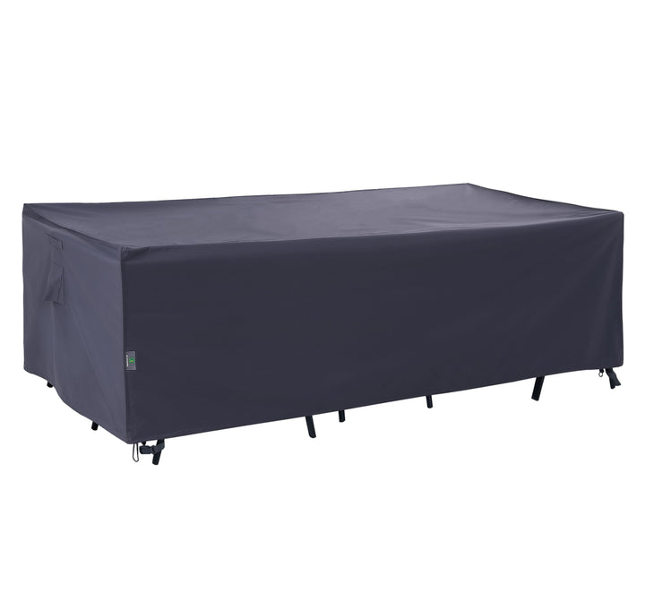 F&J Outdoors waterproof patio table cover for a large rectangular table.