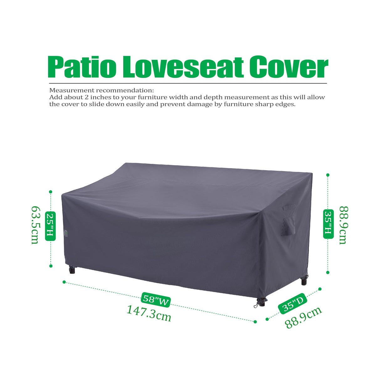 F&J Outdoors waterproof UV-resistant fabric protects cushions from rain and sun.