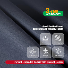F&J Outdoors windproof design with leg straps keeps the cover securely in place.