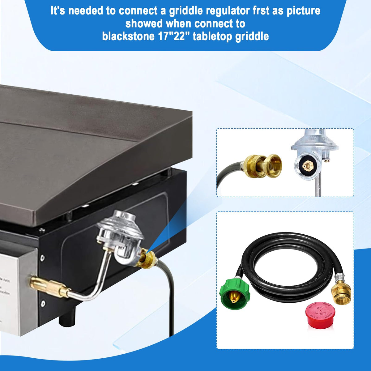 FJXBYWM brass adapter provides leak-free propane connections