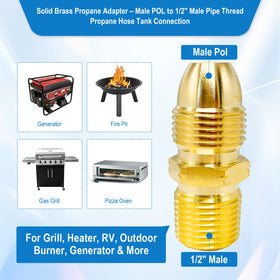 FJXBYWM brass adapter shows rugged corrosion-resistant finish.