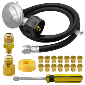 FJXBYWM natural gas to propane kit with regulator hose for Weber grills