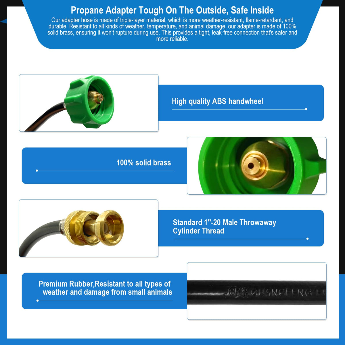 FJXBYWM weather-resistant hose handles outdoor grilling in all conditions