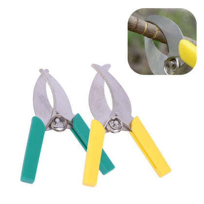 FJYXCHENXM girdling scissors serrated yellow head for precise pruning in fruit trees.