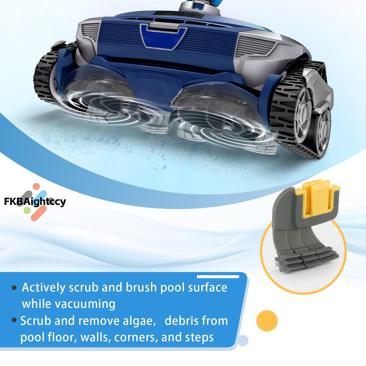 FKBAightccy towel included with replacement brushes simplifies installation