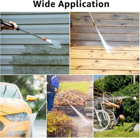 FKKWUOT 40-degree white nozzle broadens spray for large-area rinsing
