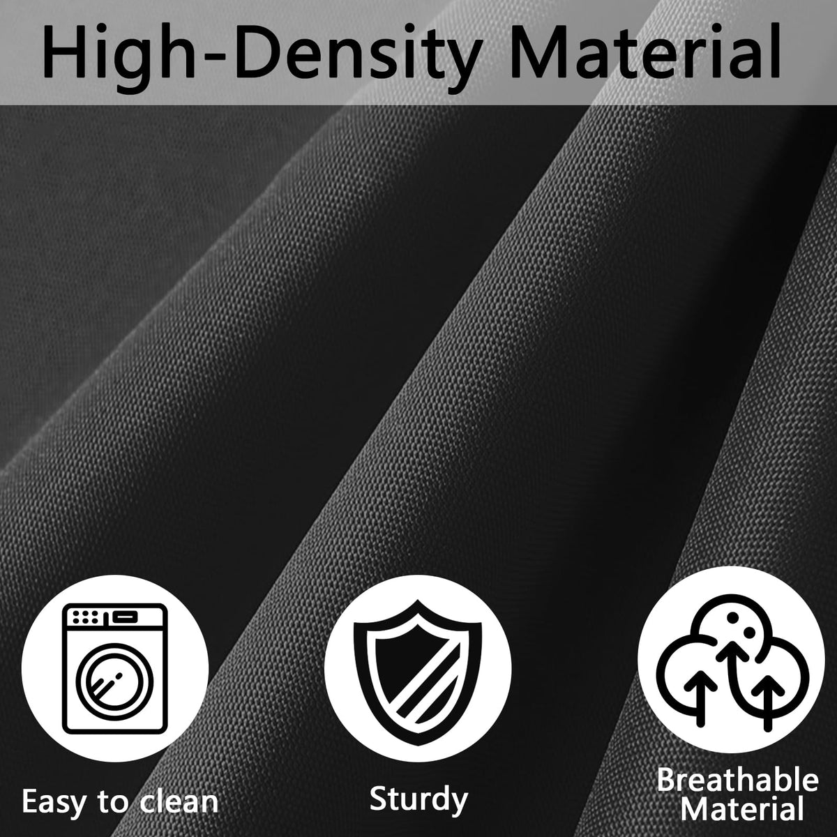 FKSLIFE easy installation of black cushion covers on sofa cushions