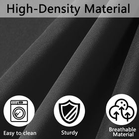 FKSLIFE easy installation of black cushion covers on sofa cushions