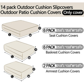 FKSLIFE outdoor cushion cover waterproof fabric for weather-ready seating