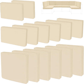 FKSLIFE beige patio cushion cover protecting outdoor cushions from spills