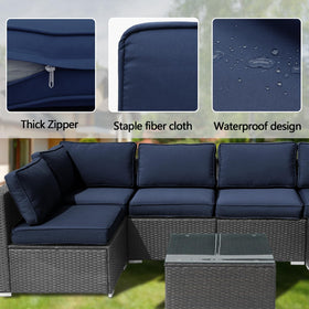 FKSLIFE seat cushion covers 25.6x25.6x3.9 inches for standard sofa cushions