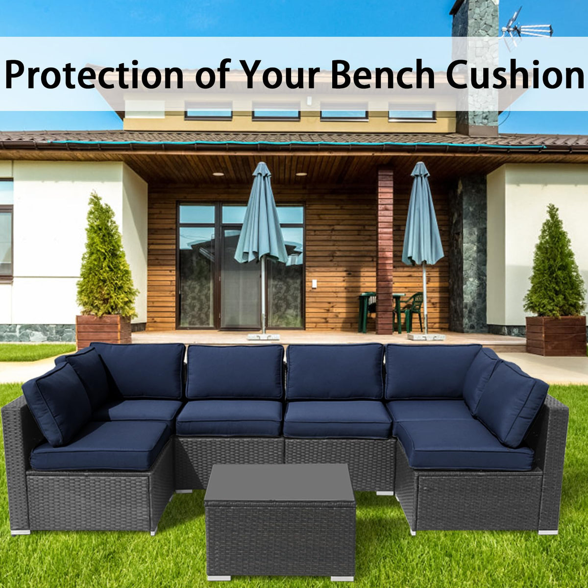FKSLIFE zipper detail enables easy on-off and secure cushion fit
