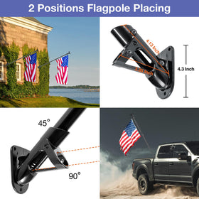 Flag Win wide application for wall, yard, porch displays.