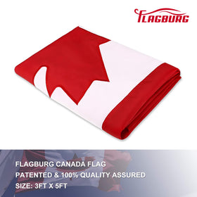 FLAGBURG weather-resistant flag designed for outdoor use in any season.