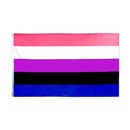 Flaglink genderfluid flag 3x5ft, durable for outdoor displays and events.