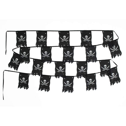 Flaglink Jolly Roger flag set of 20 on line for outdoor nautical decor