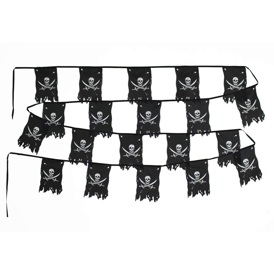 Flaglink Jolly Roger flag set of 20 on line for outdoor nautical decor