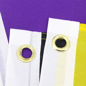 Flaglink Nonbinary Pride Flag 100% polyester for lightweight handling
