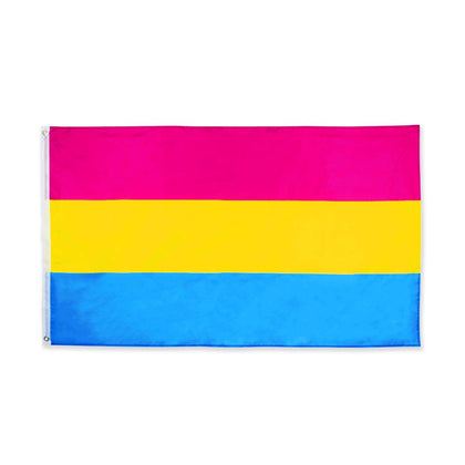 FLAGLINK Pansexual Flag 3x5ft for outdoor display with vivid colors.